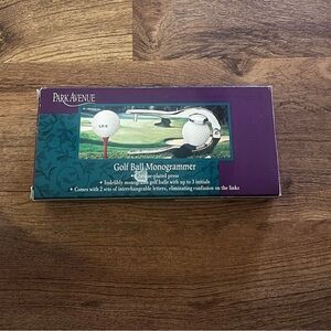 Park Avenue Silver Golf Ball Monogrammer